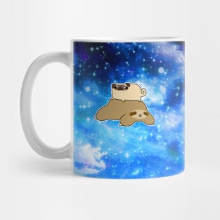 Little Pug and Sloth - Night Sky Mug